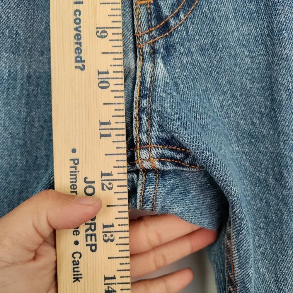 Levi's 505 High-Rise Regular Fit Straight Leg Light Wash Denim Jeans 36W Men